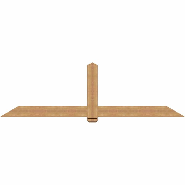 Ekena Millwork Eugene Smooth Timber Gable Bracket, Western Red Cedar, 96"W x 28"H x 3 1/2"D x 5 1/2"F, 7/12 Pitch GBW096X28X0406EUG00SWR - main